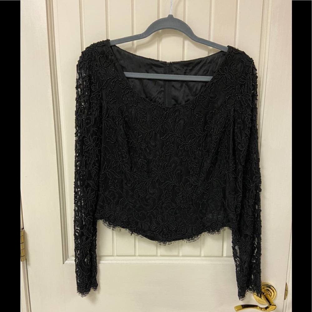 Black lace top